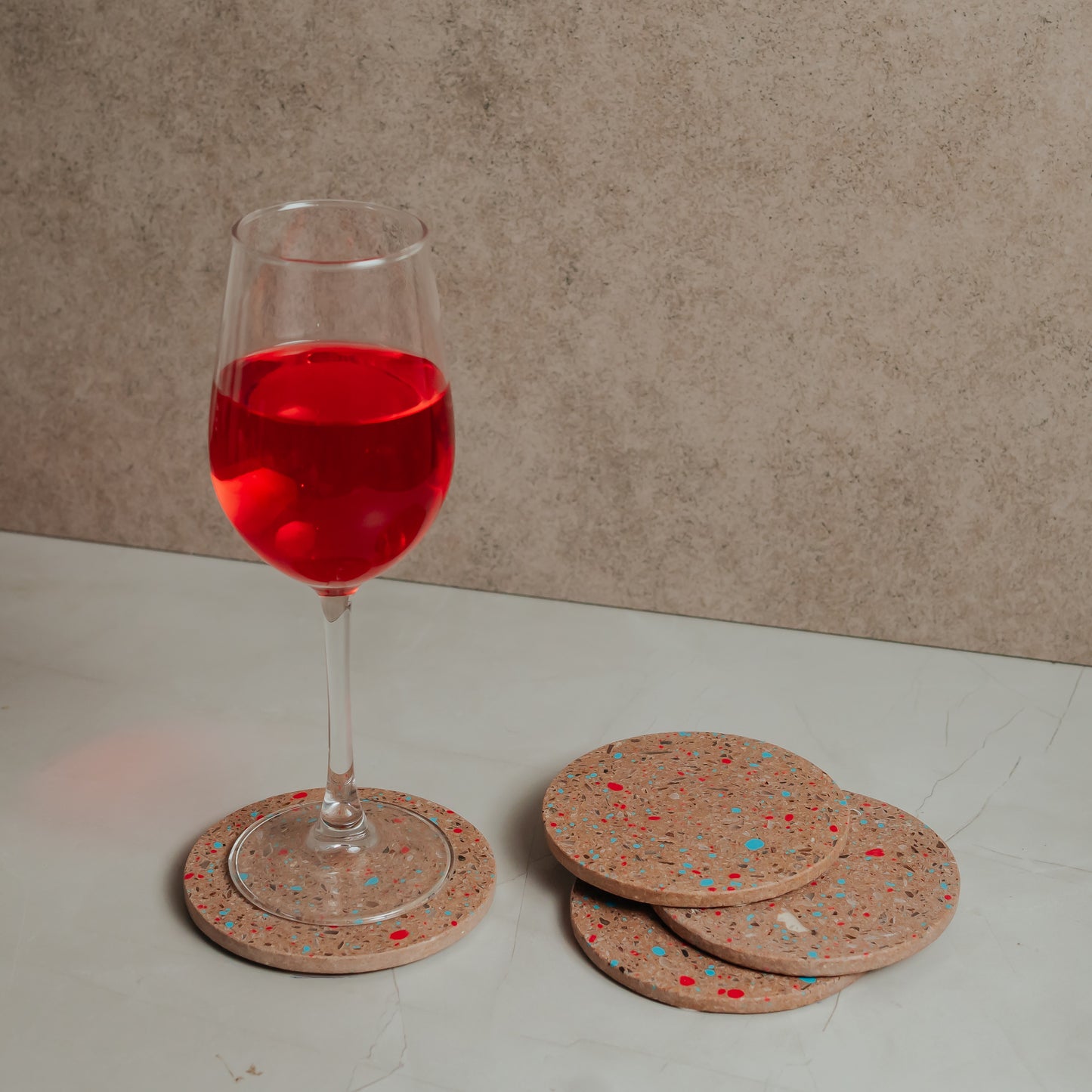 Resin Marble Coasters Set of 4