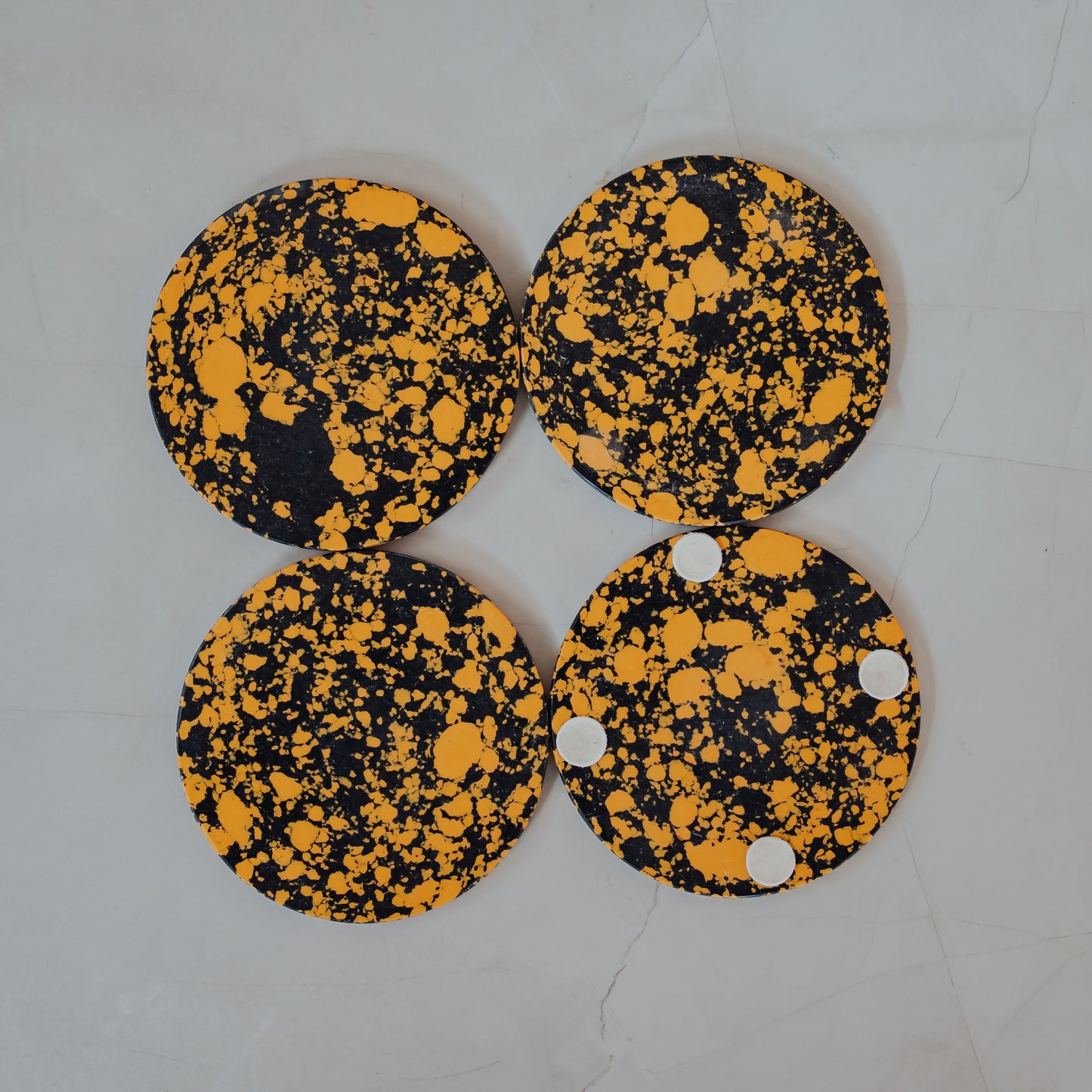 Resin Marble Coasters Set of 4