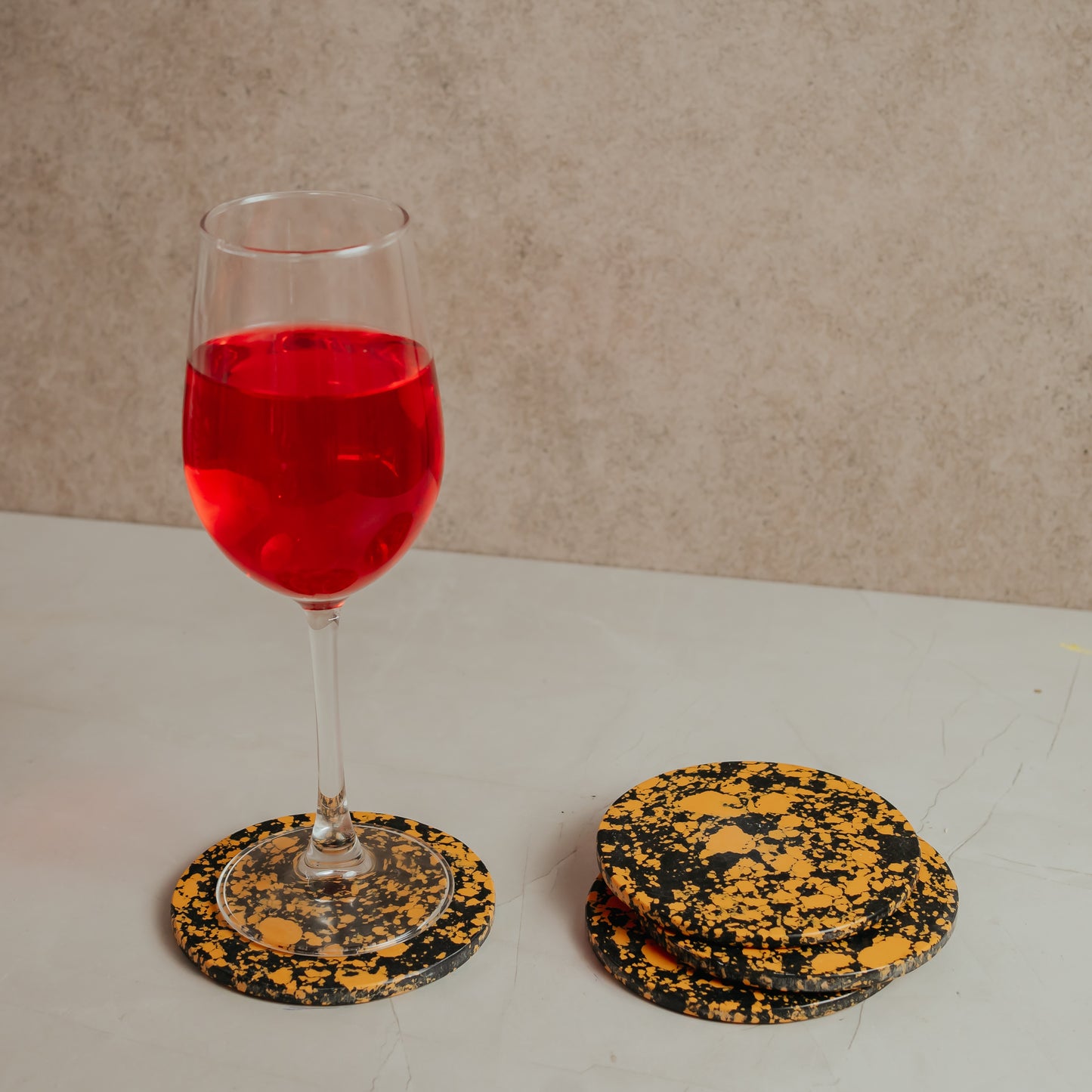 Resin Marble Coasters Set of 4