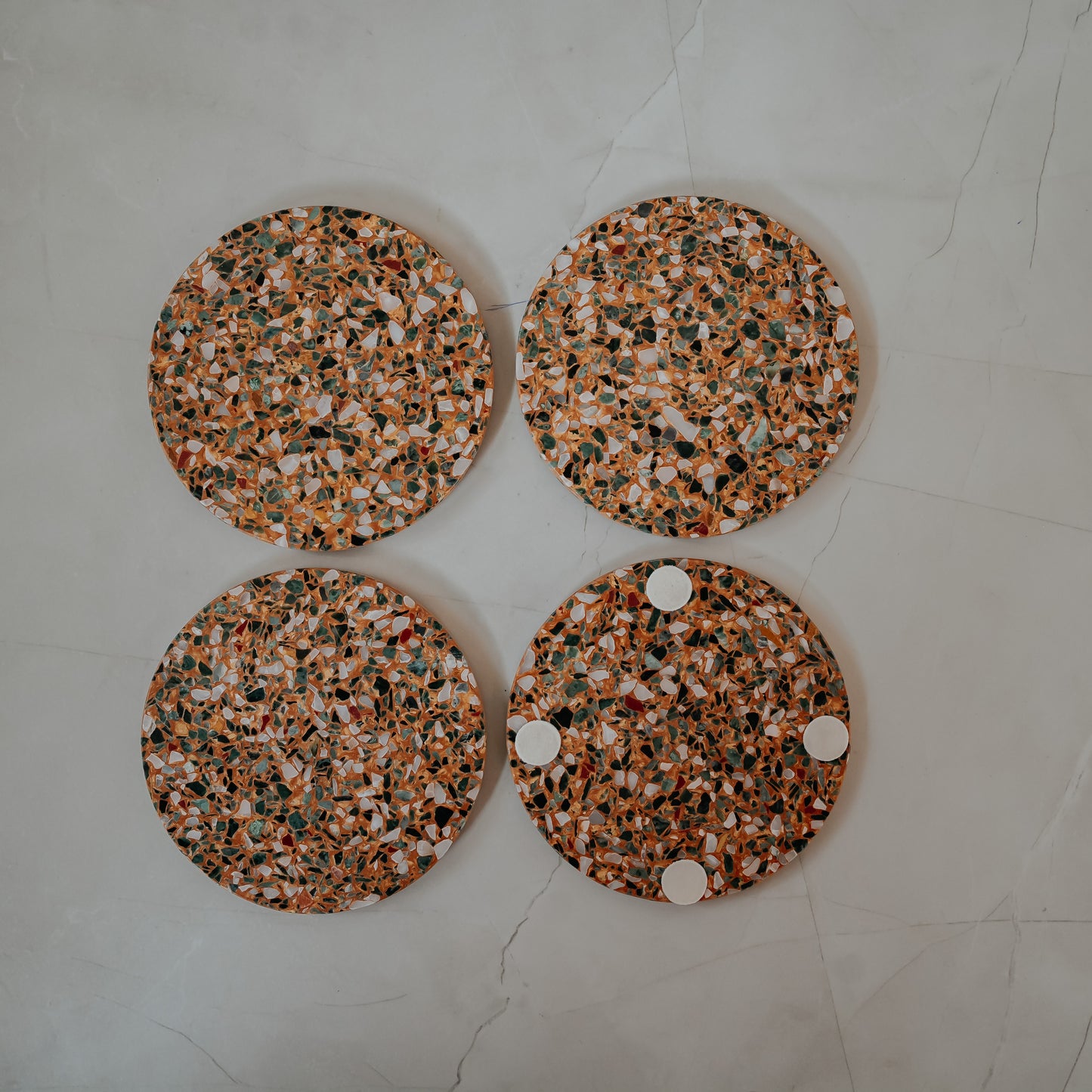 Resin Marble Coasters Set of 4