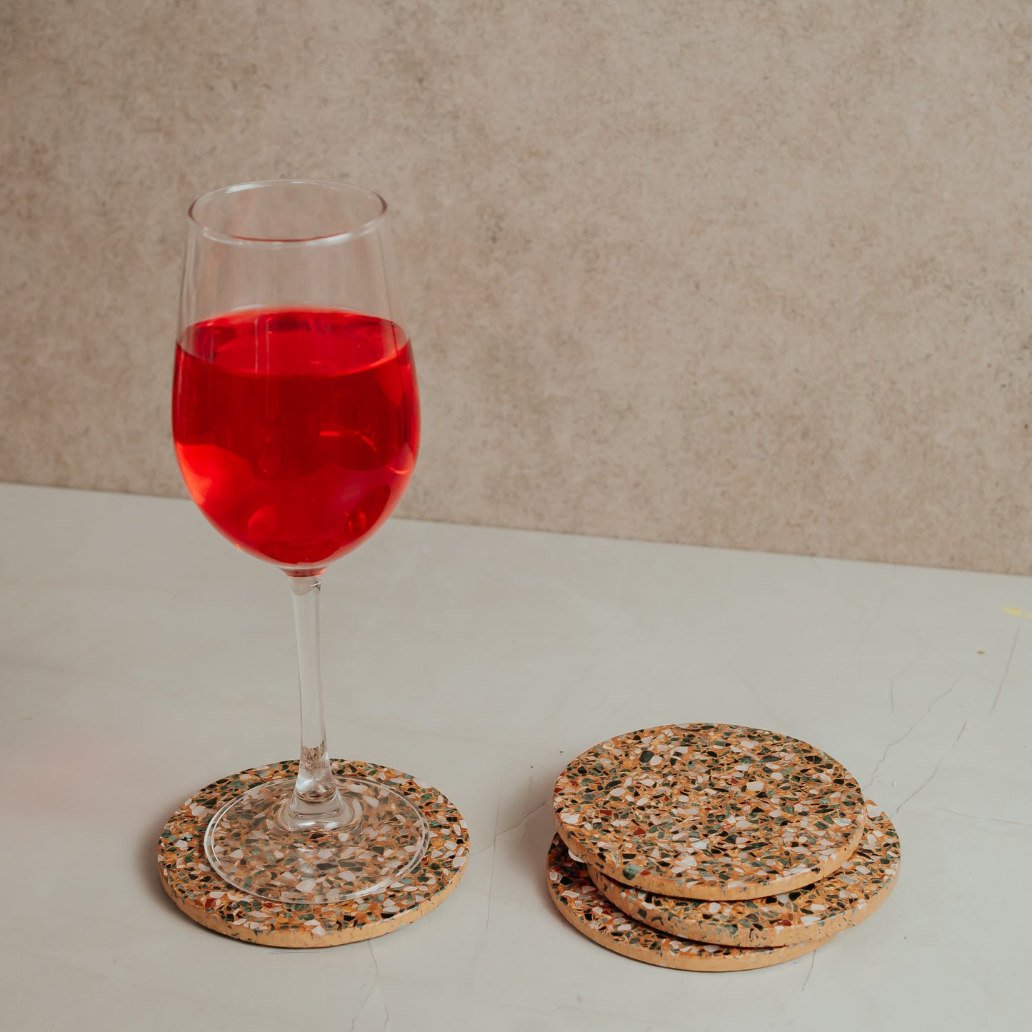 Resin Marble Coasters Set of 4