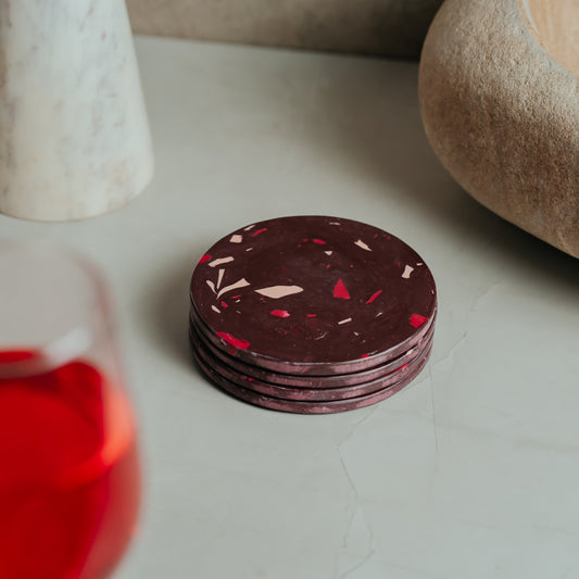 Resin Marble Coasters Set of 4