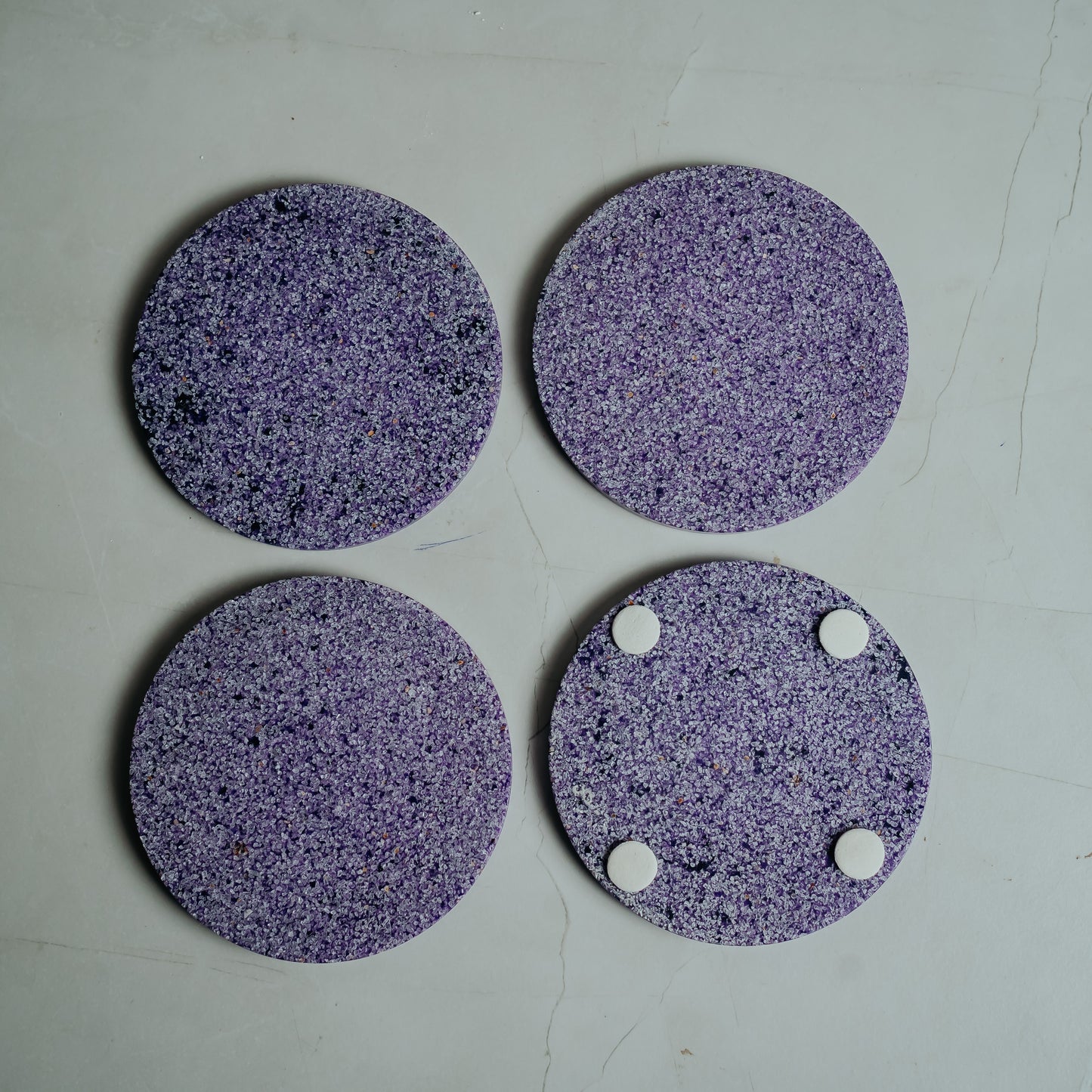 Resin Marble Coasters Set of 4