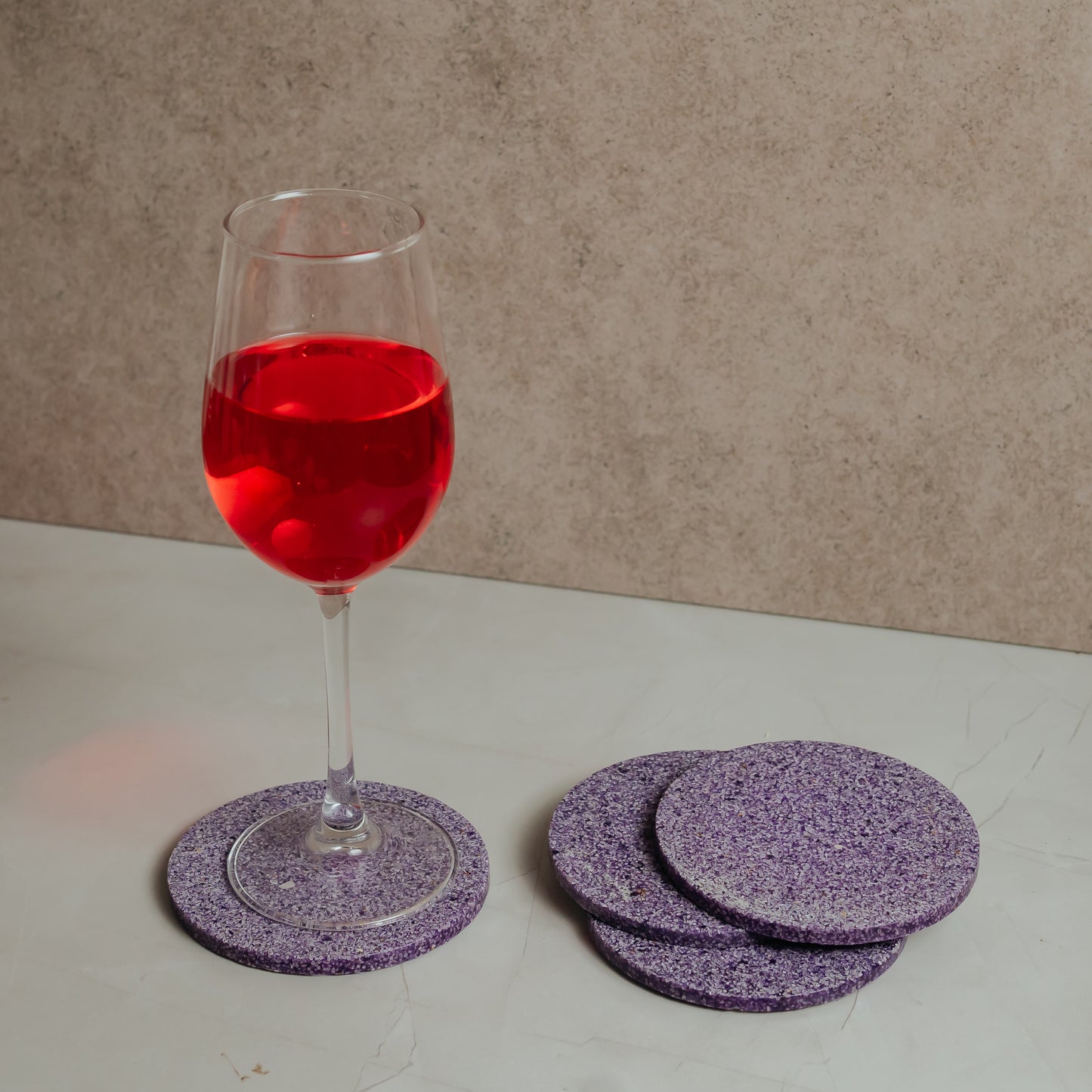 Resin Marble Coasters Set of 4