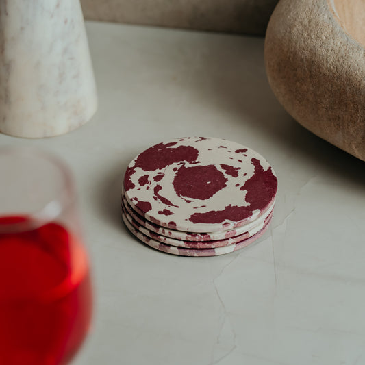 Resin Marble Coasters Set of 4