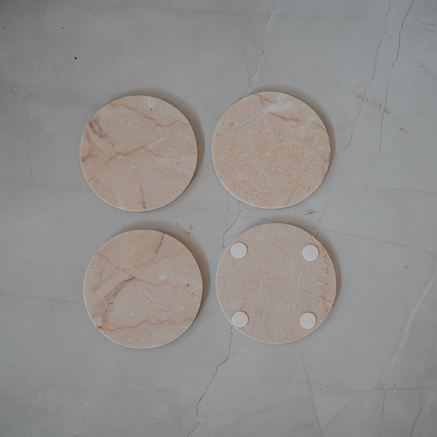 Italian Marble Coasters Set of 4