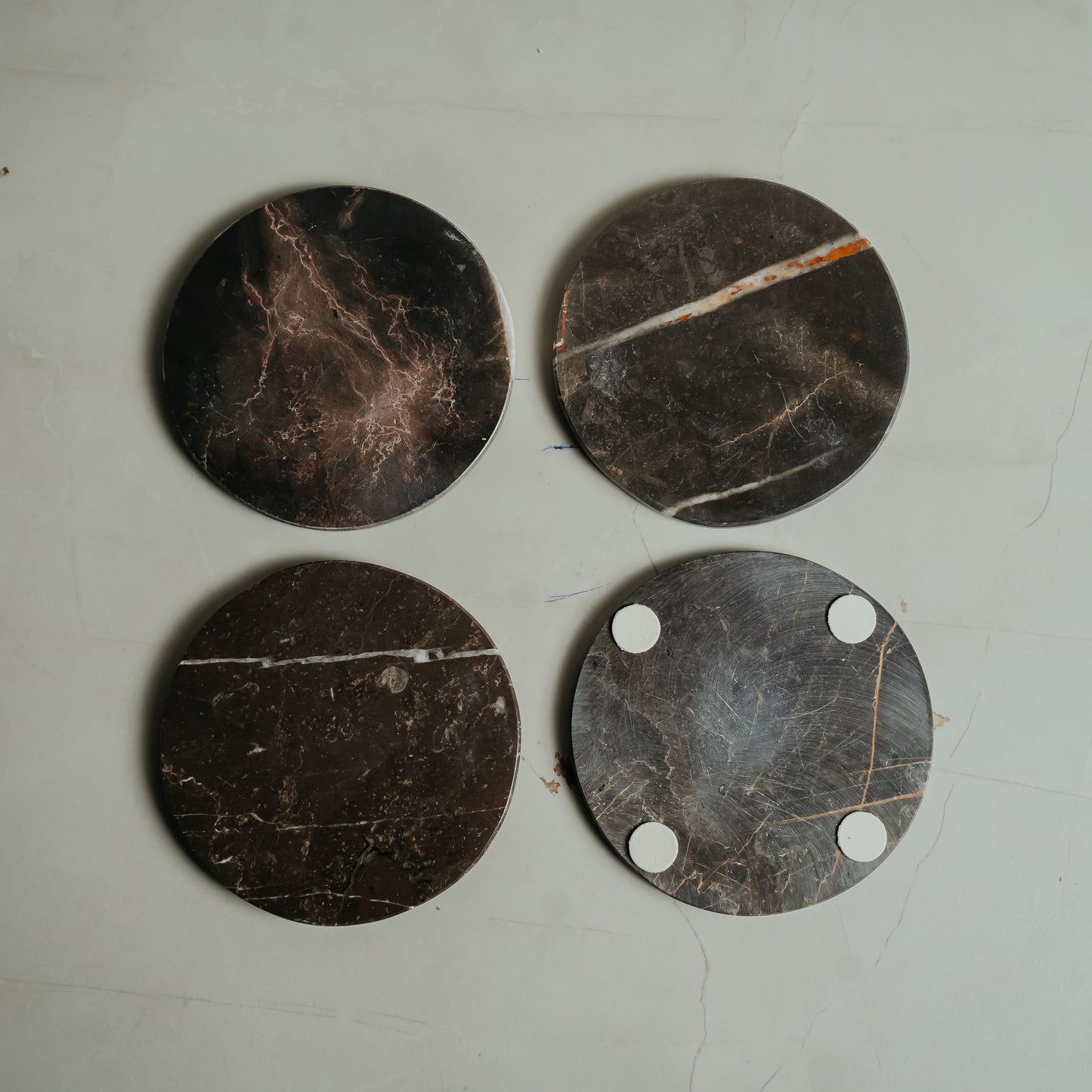 Italian Marble Coasters Set of 4