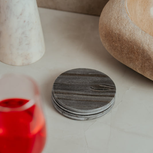 Italian Marble Coasters Set of 4