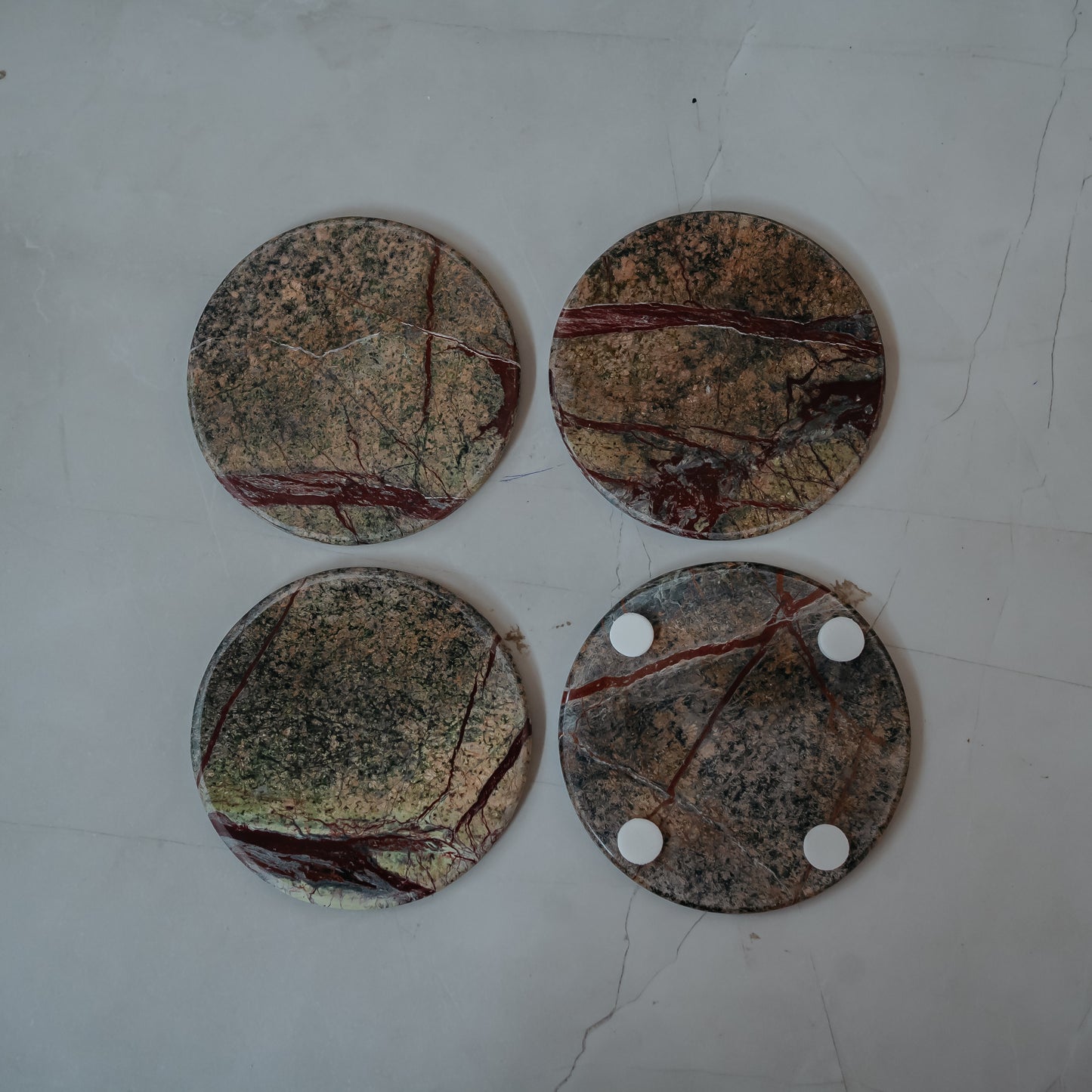 Italian Marble Coasters Set of 4