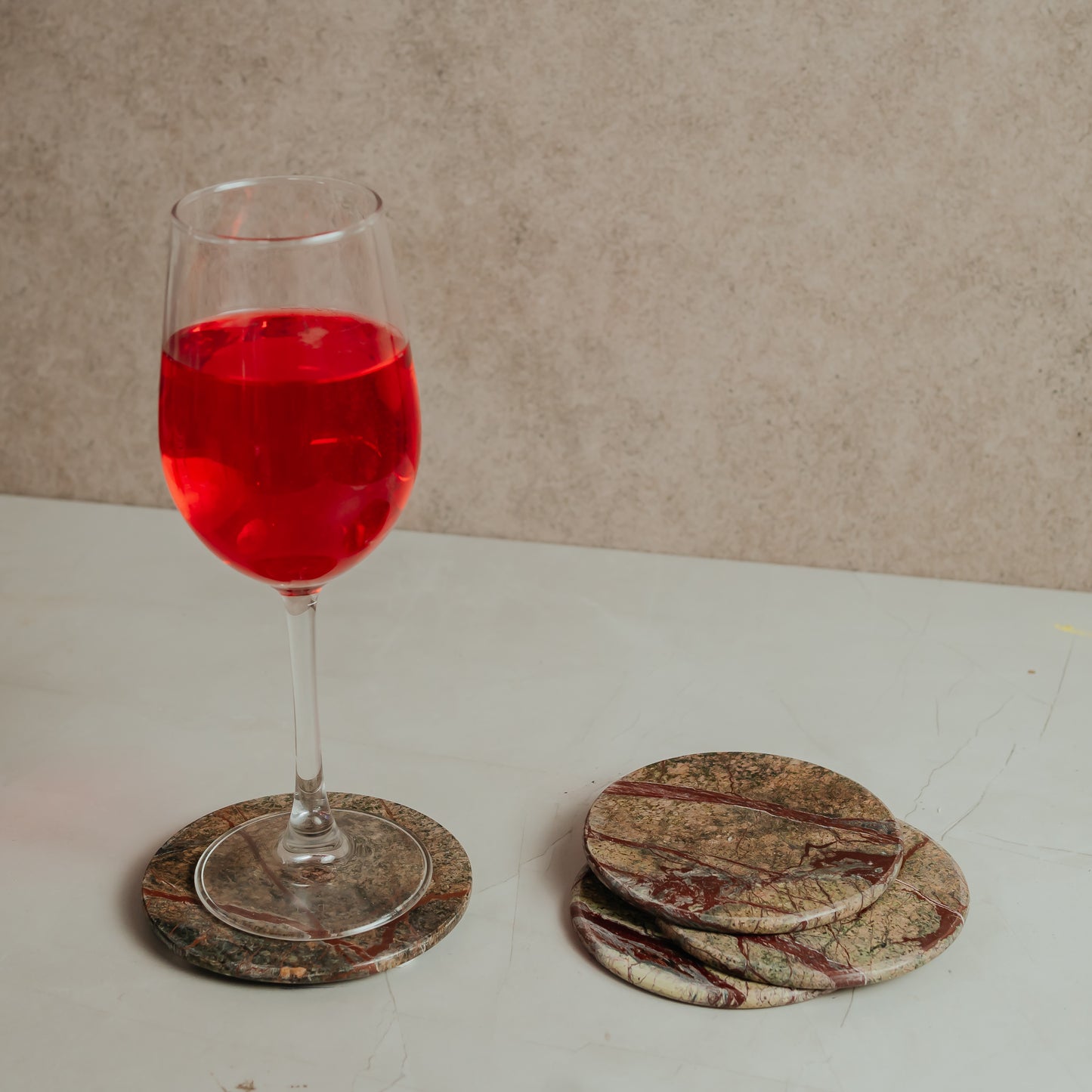 Italian Marble Coasters Set of 4